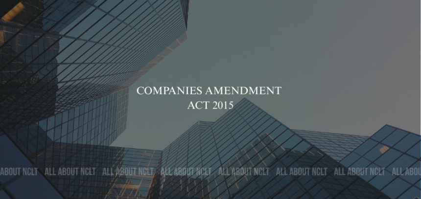 Companies Amendment Act 2015 Companies Amendment Act 2015
