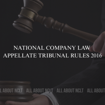 National Company Law Appellate Tribunal Rules 2016 National Company Law Appellate Tribunal Rules 2016
