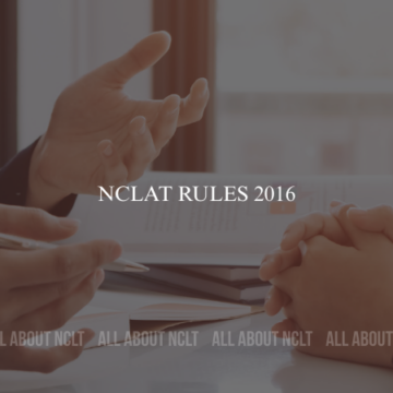 NCLAT Rules 2016 NCLAT Rules 2016